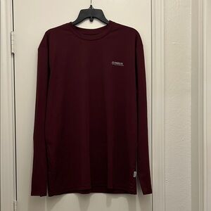 Magellan Outdoors Burgundy Long Sleeve Shirt